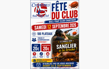 Fete du club le 12 septembre 2026