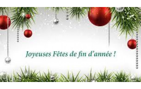 Fermeture période des fêtes ! 